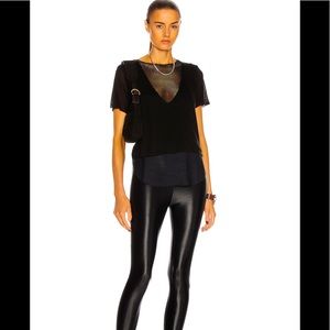 KORAL BLACK DOUBLE LAYER TEE (size large)